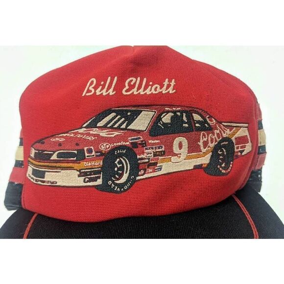 Bill Elliott Coors Racing 3 Mesh Trucker Snapback Hat Baseball Cap Vintage 80s - Picture 6 of 6